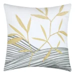 Pernă decorativă Yuki 40X40 cm, culoare muștar/gri, 100% bumbac