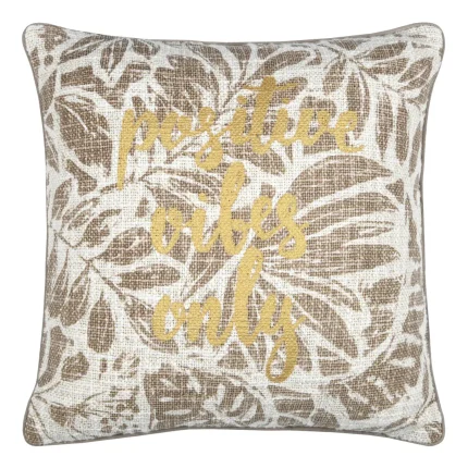 Pernă decorativă Hemera 40X40 cm, culoare greige, 100% bumbac