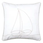 Pernă decorativă Dunes 40X40 cm, culoare alb, 55% bumbac 45% poliester