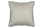 Pernă decorativă Aline 40X40 cm, culoare bej, cu paspoal negru, 81% bumbac 19% in - imagine 4