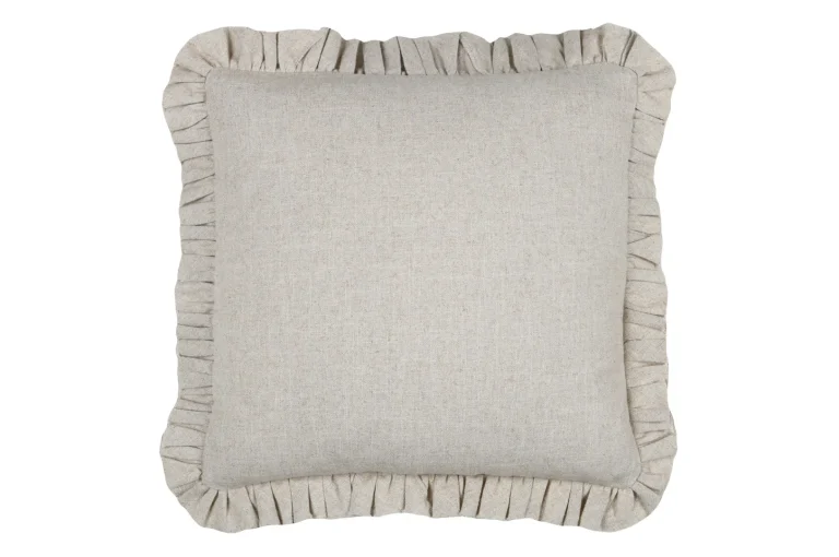 Pernă decorativă Aline 40x40 bej volan