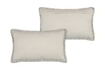 Pernă decorativă Aline 30X50 cm, culoare bej, 81% bumbac 19% in - imagine 3