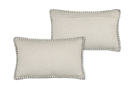 Pernă decorativă Aline 30X50 cm, culoare bej, 81% bumbac 19% in - imagine 3