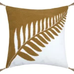 Pernă decorativă Aloha 40X40 cm, culoare muștar/bej, 55% bumbac 45% poliester