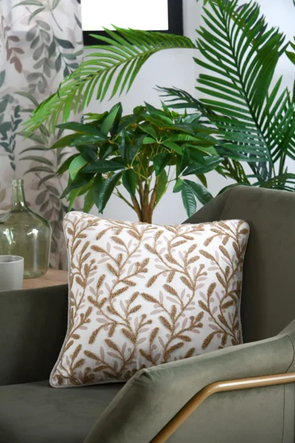 Pernă decorativă Ombrage 40X40 cm, culoare natural, 55% bumbac 45% poliester - imagine 2