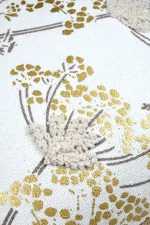 Pernă decorativă Oriana 40X40 cm, culoare auriu, 55% bumbac 45% poliester - imagine 5