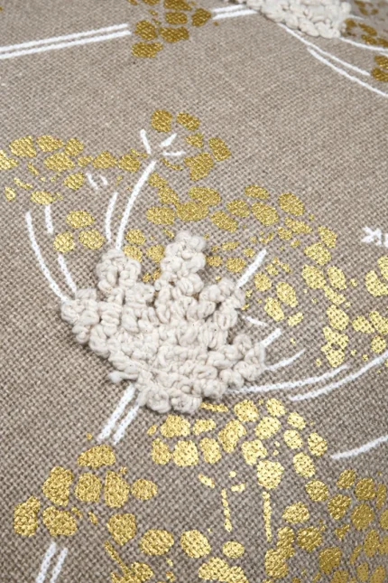 Pernă decorativă Oriana 40X40 cm, culoare natural, 55% bumbac 45% poliester - imagine 5
