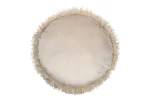 Pernă decorativă Cosylife Diam 40, culoare bej, 100% poliester - imagine 4