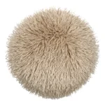 Pernă decorativă Cosylife Diam 40, culoare bej, 100% poliester