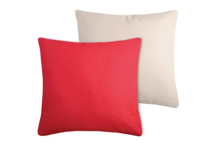 Pernă decorativă Duo 50X50 cm, culoare roșu/in, 100% bumbac - imagine 3