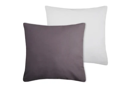 Pernă decorativă Duo 50X50 cm, culoare gri/perlă, 100% bumbac - imagine 3