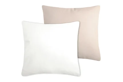 Pernă decorativă Duo 50X50 cm, culoare crem/in, 100% bumbac - imagine 3
