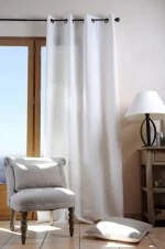 Pernă decorativă Duo 50X50 cm, culoare crem/in, 100% bumbac - imagine 5