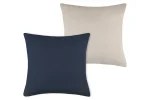 Pernă decorativă Duo 50X50 cm, culoare albastru/in, 100% bumbac - imagine 3