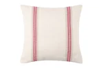 Pernă decorativă Montauban 50X50 cm, culoare alb/roșu, 100% bumbac