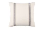 Pernă decorativă Montauban 50X50 cm, culoare alb/antracit, 100% bumbac