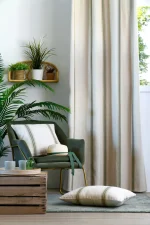 Pernă decorativă Montauban 50X50 cm, culoare gri, 100% bumbac - imagine 4