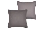 Pernă decorativă Coline 45X45 cm, culoare greige, 100% bumbac - imagine 3