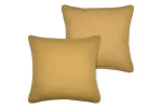 Pernă decorativă Coline 45X45 cm, culoare muștar, 100% bumbac - imagine 3