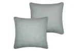 Pernă decorativă Coline 45X45 cm, culoare gri deschis, 100% bumbac - imagine 3