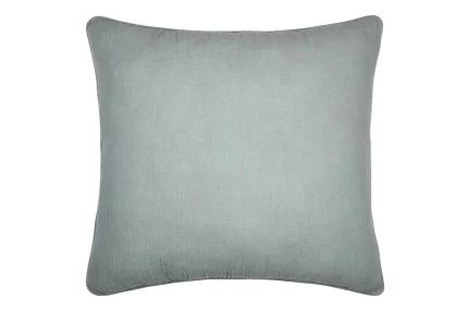 Pernă decorativă Coline 45X45 cm, culoare gri deschis, 100% bumbac - imagine 4