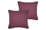 Pernă decorativă Coline 45X45 cm, culoare vișiniu, 100% bumbac - imagine 3