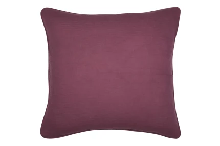 Pernă decorativă Coline 45X45 cm, culoare vișiniu, 100% bumbac - imagine 4