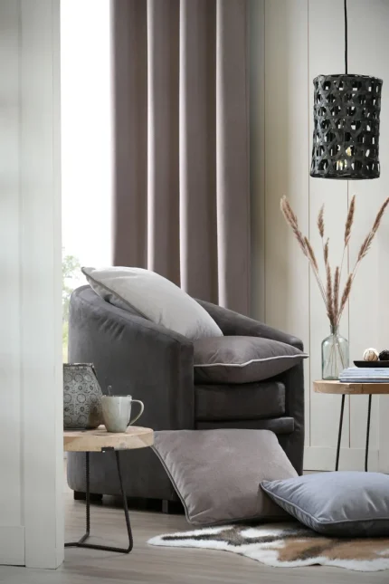 Pernă decorativă Morey 50X50 cm, culoare greige, 100% poliester - imagine 3