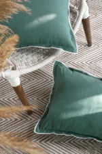 Pernă decorativă Helios 40X60 cm, culoare verde, 100% bumbac - imagine 2