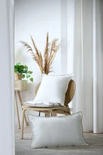 Pernă decorativă Helios 40X60 cm, culoare alb, 100% bumbac - imagine 6