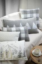 Pernă decorativă Gresy 45X45 cm, culoare gri, 100% poliester - imagine 5