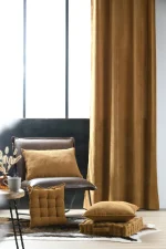 Pernă decorativă Dandy 45X45 cm, culoare cappuccino, 100% poliester - imagine 5