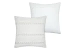 Pernă decorativă Balma 45X45 cm, culoare alb, 100% bumbac - imagine 3