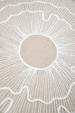 Pernă decorativă Nova 45X45 cm, culoare natural, 55% bumbac 45% poliester - imagine 5