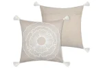 Pernă decorativă Nova 45X45 cm, culoare natural, 55% bumbac 45% poliester - imagine 3
