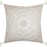 Pernă decorativă Nova 45X45 cm, culoare natural, 55% bumbac 45% poliester