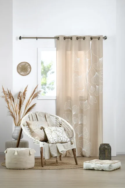 Pernă decorativă Nova 45X45 cm, culoare natural, 55% bumbac 45% poliester - imagine 7