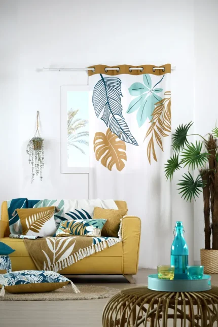 Pernă decorativă Aloha 40X60 cm, culoare albastru, 55% bumbac 45% poliester - imagine 6