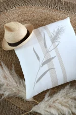 Pernă decorativă Pampa 50X50 cm, culoare crem, 55% bumbac 45% poliester - imagine 2