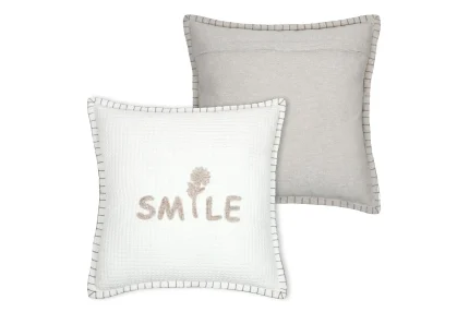 Pernă decorativă Ombrage 45X45 cm, culoare alb, 55% bumbac 45% poliester - imagine 3