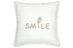 Pernă decorativă Ombrage 45x45 alb