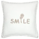 Pernă decorativă Ombrage 45X45 cm, culoare alb, 55% bumbac 45% poliester