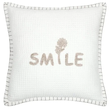 Pernă decorativă Ombrage 45x45 alb