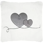 Pernă decorativă Doureve 45X45 cm, culoare greige, 100% poliester