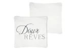 Pernă decorativă Doureve 45X45 cm, culoare natural, 100% poliester - imagine 3