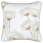 Pernă decorativă Oriana 45X45 cm, culoare natural, 55% bumbac 45% poliester