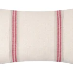 Pernă decorativă Montauban 40X60 cm, culoare alb/roșu, 100% bumbac