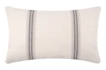 Pernă decorativă Montauban 40X60 cm, culoare alb/antracit, 100% bumbac