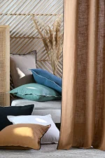 Pernă decorativă Helios 45X45 cm, culoare gri verde, 100% bumbac - imagine 8