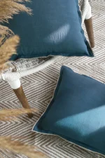 Pernă decorativă Helios 45X45 cm, culoare albastru, 100% bumbac - imagine 2